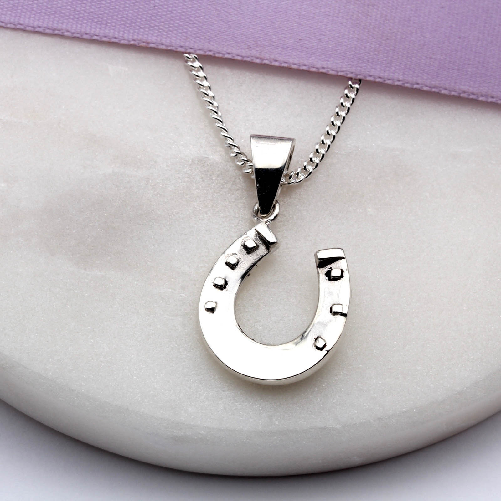 Valenci Horseshoe Necklace - Silver