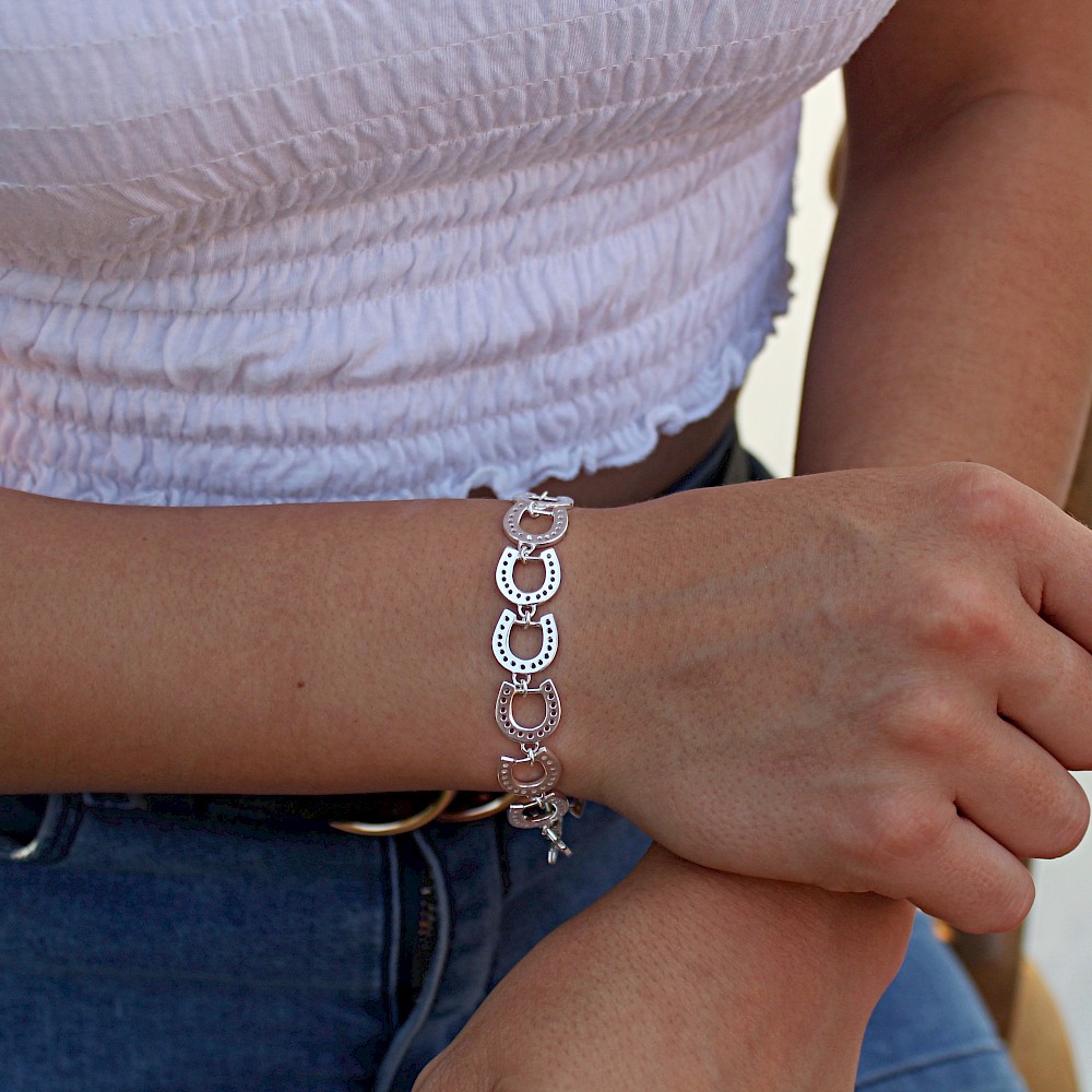 Sterling Silver Horseshoe Bracelet A Touch of Silver