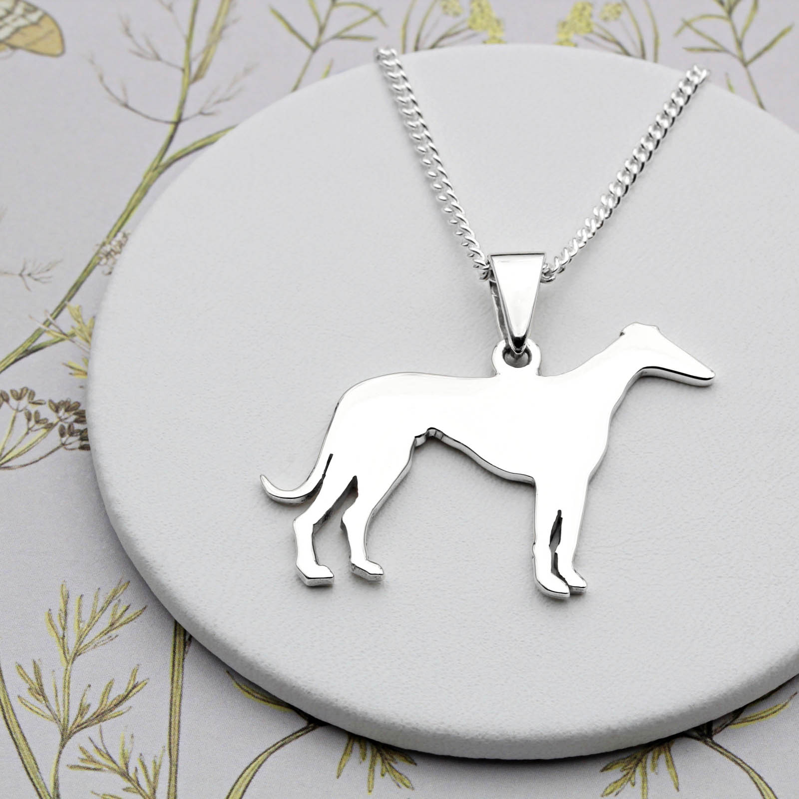 Sterling Silver Greyhound Dog Necklace A Touch of Silver