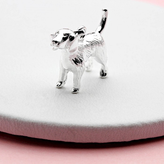 Sterling Silver Dog Charm/Pendant
