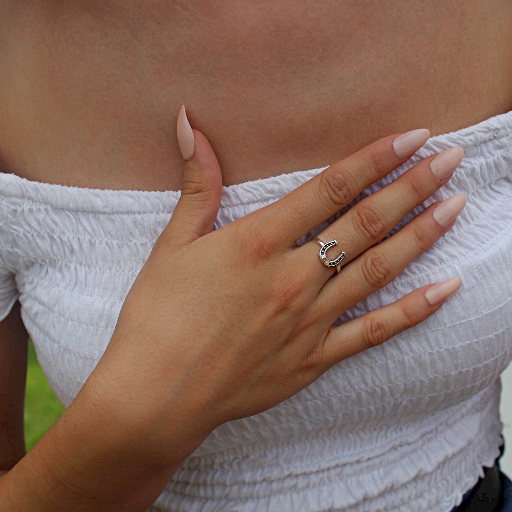 Sterling Silver Horseshoe Ring | A Touch of Silver